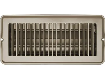 H874 – RV DESIGNER Heating/ Cooling Register, Rectangular 10 Inch x 4 Inch With Damper Tan Metal